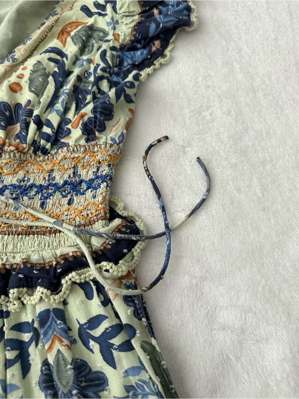 Farm Rio Ocean Tapestry Maxi Dress size X-Small - Picture 7 of 14